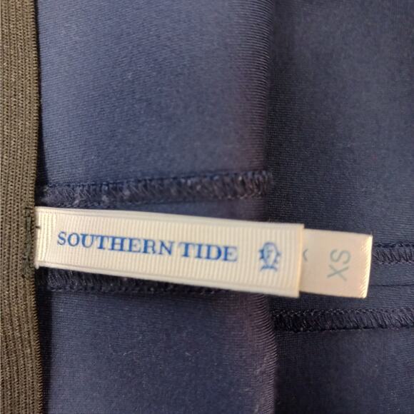 Southern Tide SZ XS Navy Women's Skater Skirt Front Zip Pockets $98 - Picture 4 of 7